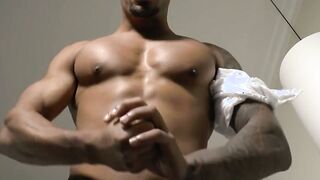 Omar Ali's big muscular cock twitches and flexes in hot POV casting video