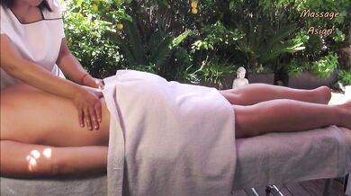 Real Outdoor Asian Massage with Amazing Happy Ending