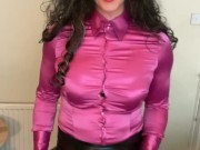 Shemale satin fetish