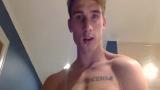 Flirt4Free Model Nick Brennan - sloppy Gay-For-Pay stud Tugs His giant Cut ten-Pounder Jerk Off Instructions