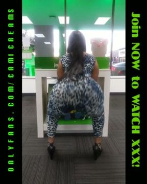 Cami Creams Cricket Wireless Adventure Ebony BBW Public Store Twerk  - OnlyFans Content