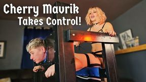 Bondage and Backshots - TS MtF Femdom Cherry Mavrik Takes Control! T4T Domination Pillory Bondage