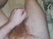 Ginger guy jerking off