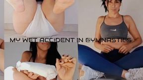 Unexpected diaper accident in gymnastics
