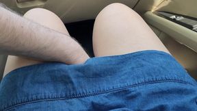 Hot madam teases in skirt as stranger touches her