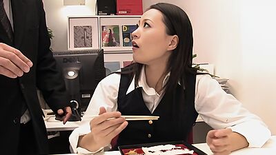 Japanese office Blowjob