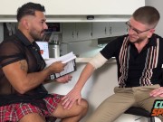 Colt the Tutor Breeds Hot College Student HairySalvi in Skirt Rough