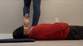 STANDING ON YOU | THROAT CONTROL | FOOT DOMINATION | BODY TRAMPLE