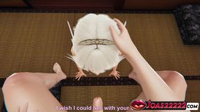 Elf Elisa in 3D Animation - Frenulum Licking Fetish Handjob for Big Dick, and Deepthroat Sloppy Mouth Fuck