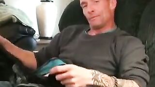 BigDickBallsDeep.com  Hairy Daddy Fucks Himself Senseless