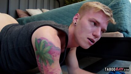 Pervy teen films and fucks his twink stepbrother anal