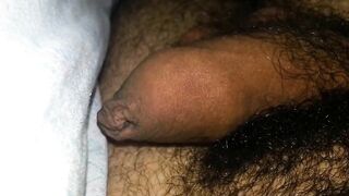 Watch me jerk off to my own process erection in bed - A young guy's solo play