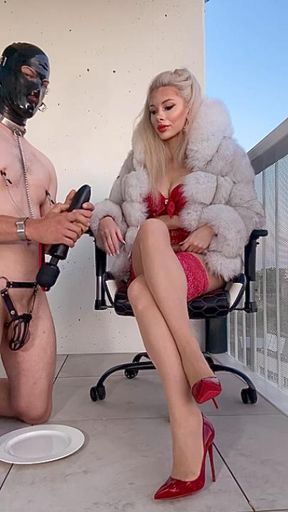 Brat FUR Louboutin Princess CONTROL CUM EATING