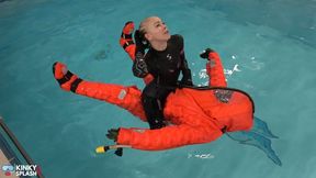 Human Life Raft – Inflated Suit Slave Pool Domination - AVI