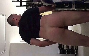 Crossdresser Twink Shows Off at Work