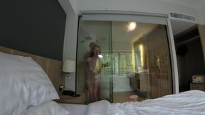 He Teases Me with His Big Cock While I'm in the Shower