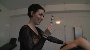 Sexy babe with huge tits dominates wild and hot BDSM