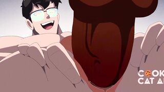 Smallish Twunk Top with Immense Wolf Roomie