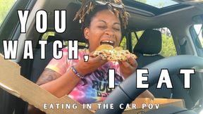You Watch, I Eat - Temptress Mango Eating In The Car POV