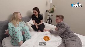 We Invited Our Friend for a Wild Night and He Surprised Us! Tags: Tim Deen, Alisa Wonderland, Marie Berger.