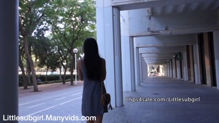 Petite Asian Squirting In Public!
