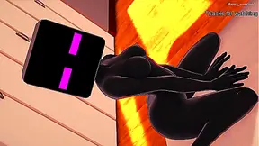 Enderman dressed girlfriend wants to have fun fucking (hentai)