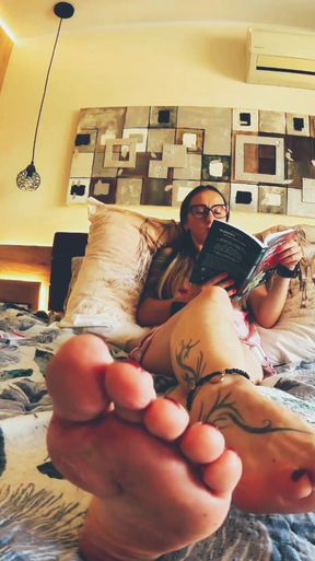 Submissive at Her Feet