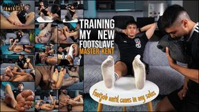 TRAINING MY NEW FOOT SLAVE | KENT - CRIS