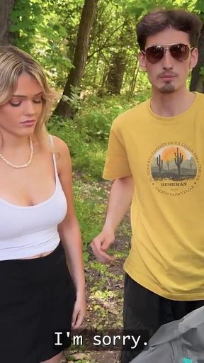 VIP4K. A Blonde with Big Tits fucks a Stranger right in front of her Virgin Boyfriend   Clip 1
