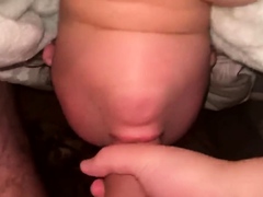 Cock-fed babe gets fingered