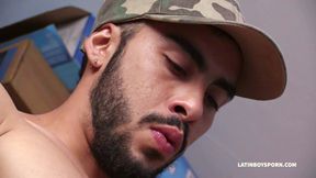 Hot Handsome Latino Masturbate his Big Cock