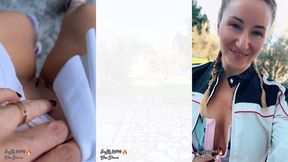 m exhibant devant mes voisins