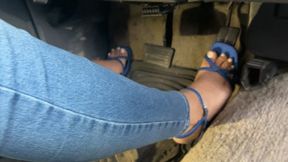 Blue high heels S10