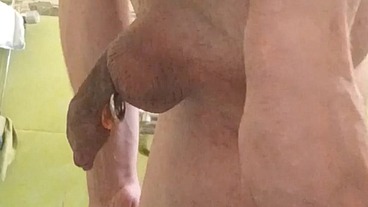 Hot metal brings me to multiple orgasms exposing my prolapse. Male squirt without using hands
