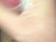 daily jerk off 26/30  -  lots of precum and shooting a load  -  jerk off challenge