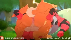 Zcik Shows Off Big Dick In Intense Fire Training Gay Cumscene