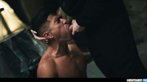 ”TBabe Chick Fucks Latino Twunk Guy Nicolas Novoa -  Gay Futa Creampie”