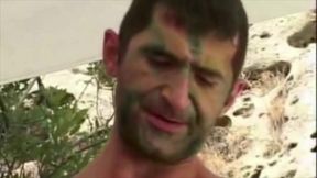 2 miliatry boys fuck and suck outdoor