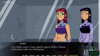 Parody game of Teen Titans ep 28 Dominating the hottie and Novinha