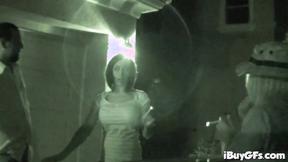 ”Hot titty teen sucks shaft in POV”