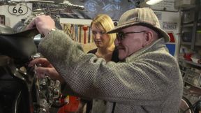 Sexy tattooed blonde enjoying in hard fuck on the floor