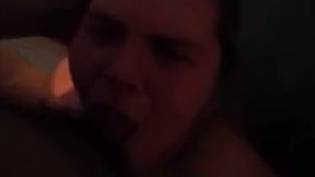 Naughty wife gets hand bondage then throat fucked nonstop cum down throat gagging