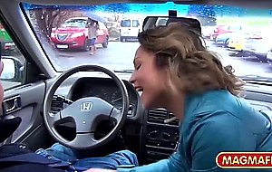 Dirty German girl Honey Diamond fucked in public