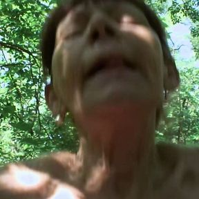 granny fucked in the hedge