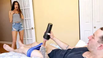 Eliza Ibarra is a horny stepsis who lets her stepbro borrow her tight pussy