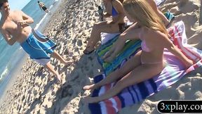 Cash for Babes in Body-Painted Bikinis