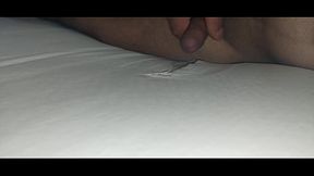 I fuck myself with the mattress thinking about my pussy and a beautiful ass