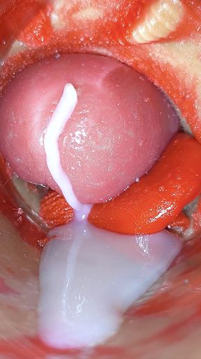 Cum Big Load Sperm. Excellent internal camera. 4K   Clip 2