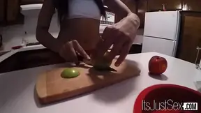 Adriana Maya and Xandra Sixx Have Lesbian Sex on Dinner Table (My First Black Girlfriend)