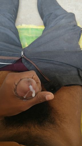 Handjob ejaculation cum